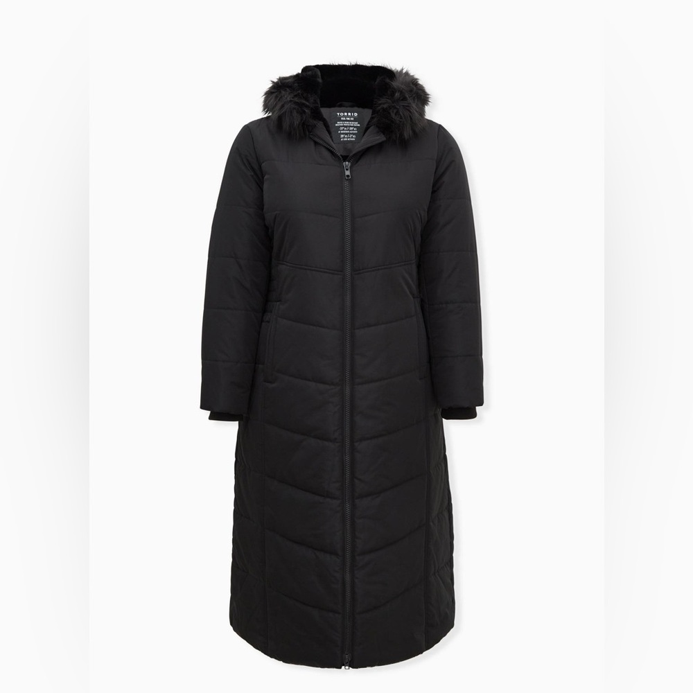Torrid - Nylon Maxi Fit & Flare Puffer (Worn)